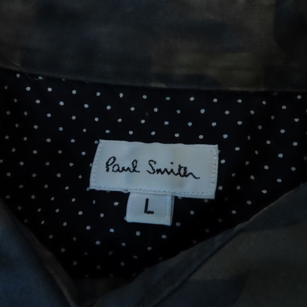 実際に弊社で買取させて頂いたPaul Smith/ポールスミス 総柄 長袖シャツ/Lの画像 2枚目