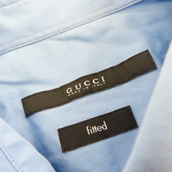 実際に弊社で買取させて頂いたGUCCI/グッチ fitted 半袖 フロントポケットシャツ UP52 2009 00980/37の画像 2枚目