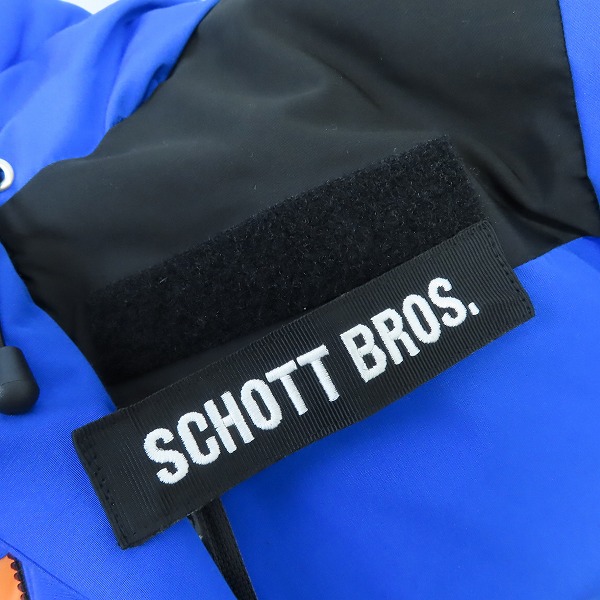 実際に弊社で買取させて頂いたSchott/ショット 2TONE DOWN PARKA/ツートン ダウンパーカー 3102063/XLの画像 6枚目