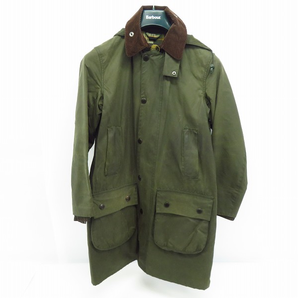 実際に弊社で買取させて頂いたBARBOUR/バブアー オイルドジャケットコート コーデュロイ襟 1502121/34