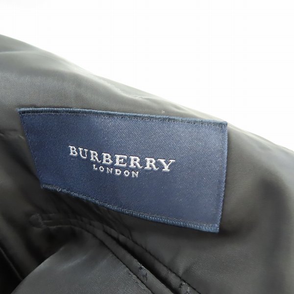 実際に弊社で買取させて頂いたBURBERRY LONDON/バーバリーロンドン シングル スーツ 2B ウール グレー系 ストライプ 2P BB5の画像 2枚目