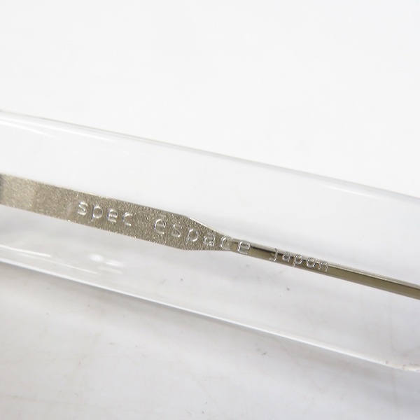 実際に弊社で買取させて頂いたspec espace/スペックエスパス 眼鏡/メガネフレーム 手仕事 クリア ES-5202 70の画像 2枚目