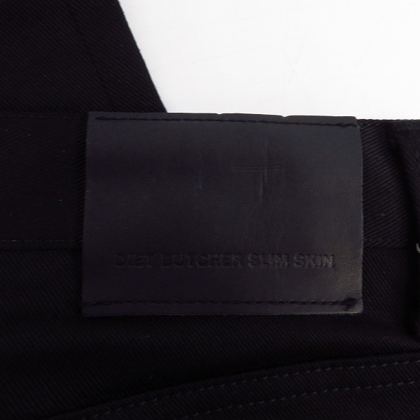 実際に弊社で買取させて頂いた【未使用】DIET BUTCHER SLIM SKIN/ダイエットブッチャースリムスキン ミドルフィット クロップドパンツ DBG20112012/2の画像 2枚目