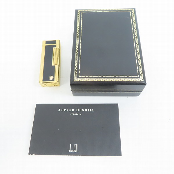 実際に弊社で買取させて頂いたdunhill/ダンヒル サイドローラーガスライター ブラック×ゴールドの画像 6枚目