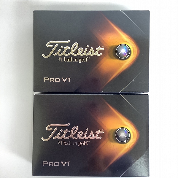 実際に弊社で買取させて頂いた【未使用】Titleist/タイトリスト PRO V1 2021年モデル ゴルフボール 2ダースの画像 2枚目