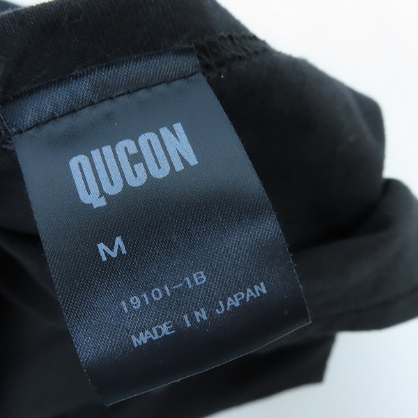 実際に弊社で買取させて頂いたQucon/キューコン×FRAGMENT DESIGN/フラグメント デザイン プリント 半袖 Tシャツ/カットソー 19101-1B/Mの画像 4枚目