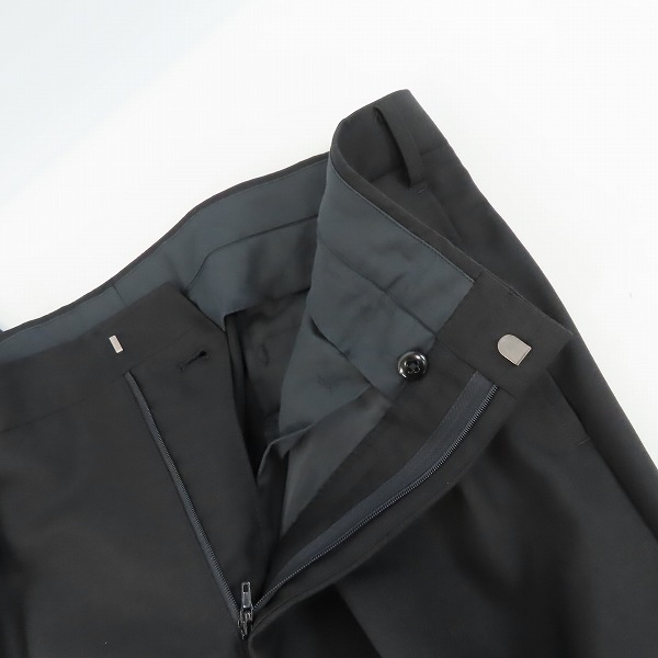 実際に弊社で買取させて頂いたBURBERRY LONDON/バーバリーロンドン スーツ ダブル ウール ブラック系 無地 2P AB7の画像 7枚目