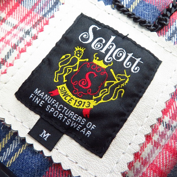 実際に弊社で買取させて頂いたSchott/ショット クラシックレーサーシングルライダースジャケット/3101010/Mの画像 2枚目