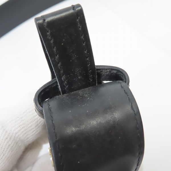 実際に弊社で買取させて頂いたBVLGARI/ブルガリ レザーベルト ブラック× ゴールド金具 の画像 8枚目