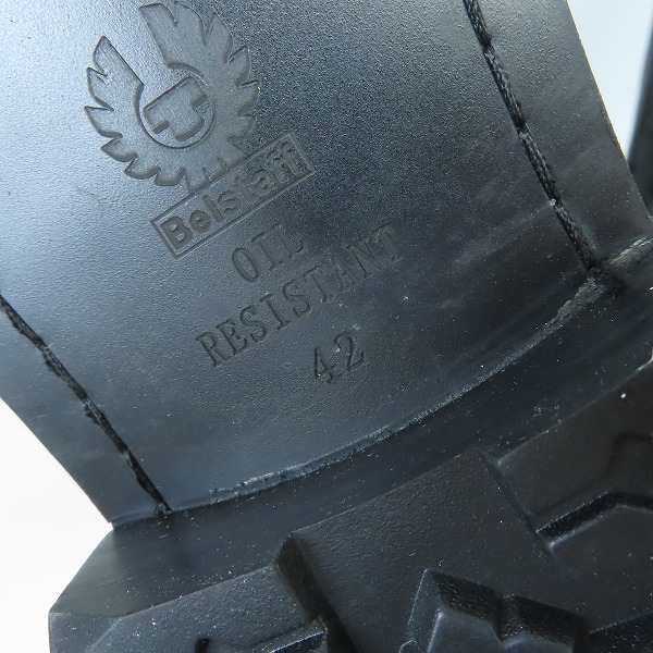 実際に弊社で買取させて頂いたBELSTAFF/ベルスタッフ GLEN VINE HIGH BOOTS/ロングブーツ レザー×ワックスコットン/42の画像 5枚目