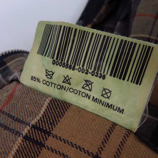 実際に弊社で買取させて頂いたBarbour/バブアー BORDER JACKET/ボーダージャケット オイルドジャケット/C44の画像 4枚目