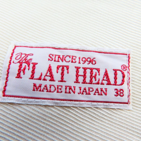 実際に弊社で買取させて頂いた【未使用】FLAT HEAD/フラットヘッド バックロゴ刺繍 半袖 ボタンシャツ F-SRO-003S/38の画像 2枚目