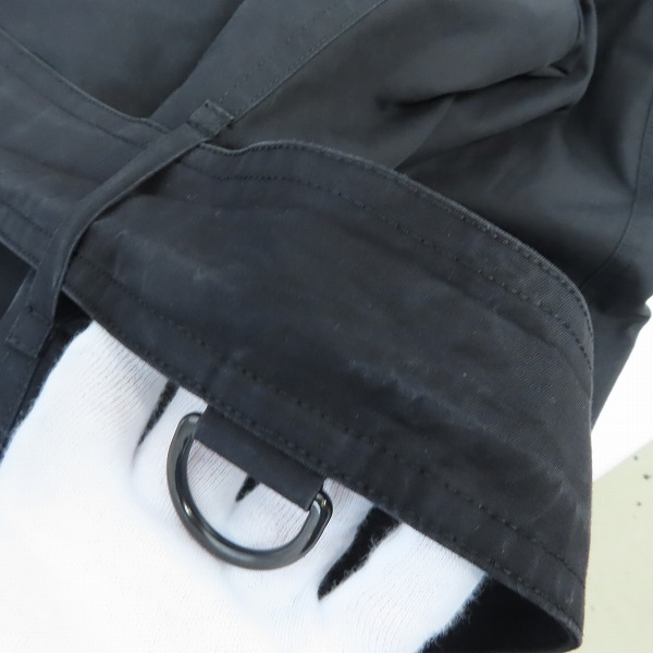 実際に弊社で買取させて頂いたBURBERRY LONDON/バーバリーロンドン ライナー付き トレンチコート ブラック ネーム入り/LLの画像 7枚目