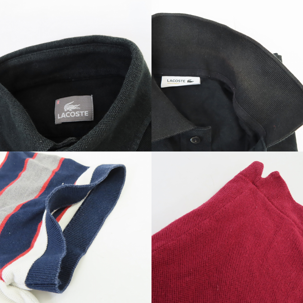実際に弊社で買取させて頂いたLACOSTE/ラコステ 半袖ポロシャツ 10点セットの画像 6枚目