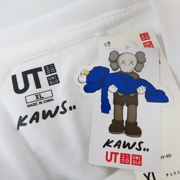 実際に弊社で買取させて頂いた【未使用】UNIQLO×KAWS/ユニクロ×カウズ VERDY/ヴェルディ Tシャツ/XL 3点セットの画像 3枚目