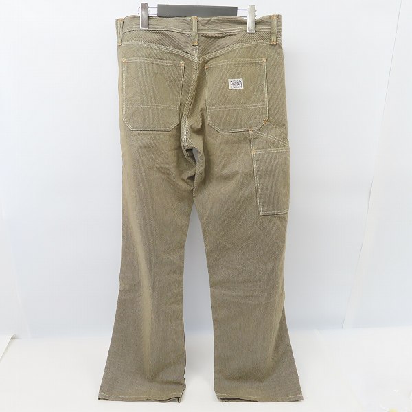 実際に弊社で買取させて頂いたTHE FLAT HEAD/フラットヘッド ピンヒッコリーペインターパンツ PN-04W 34の画像 1枚目