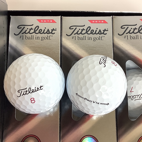 実際に弊社で買取させて頂いた【未使用】Titleist/タイトリスト PRO V1x 2021年モデル ゴルフボール 1ダースの画像 1枚目