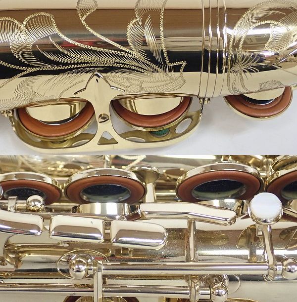 実際に弊社で買取させて頂いた★SELMER/セルマー アルトサックス SERIES Ⅲ/シリーズ 3 彫刻有り 64万台 ハードケース付 の画像 7枚目