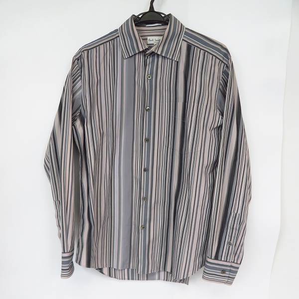 実際に弊社で買取させて頂いたPaul Smith/ポールスミス ストライプ柄 長袖シャツ L