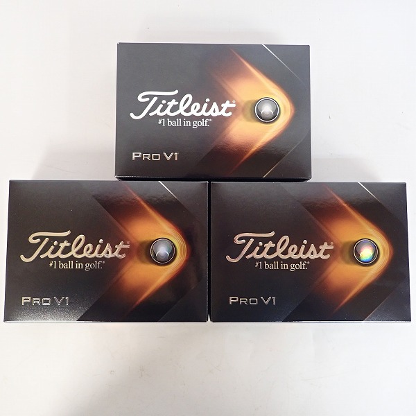 実際に弊社で買取させて頂いた【未使用】Titleist/タイトリスト PRO V1 2021年モデル ホワイト ゴルフボール 3ダース の画像 2枚目