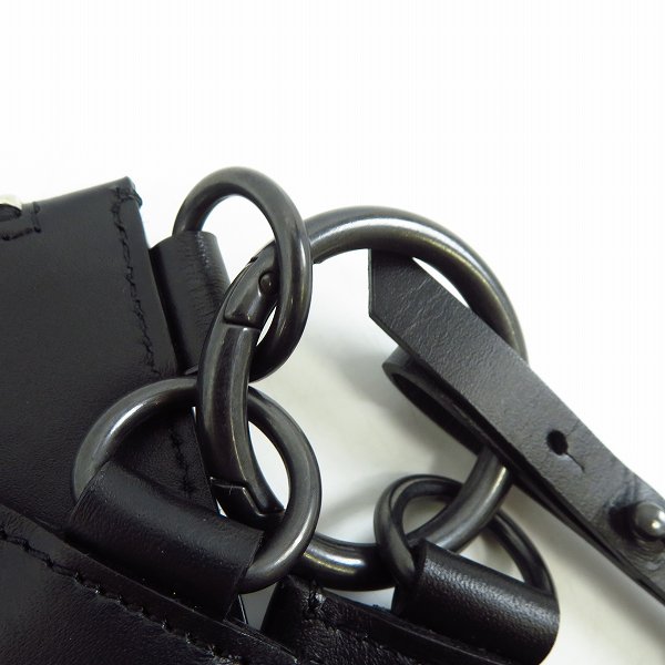 実際に弊社で買取させて頂いたDIET BUTCHER SLIM SKIN/ダイエットブッチャースリムスキン GUCCIMAZE/グッチメイズ 3連ポーチ レザーバッグの画像 8枚目