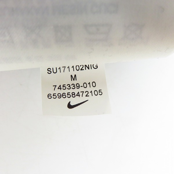 実際に弊社で買取させて頂いたNIKE/ナイキ×FRAGMENT DESIGN/フラグメントデザイン MA5 ロゴプリント Tシャツ/カットソー 745339-010/Mの画像 4枚目