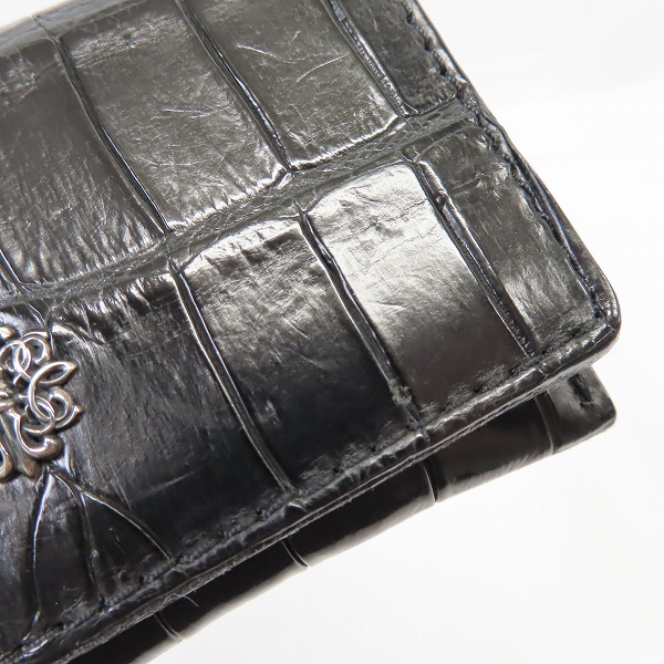 実際に弊社で買取させて頂いたDEAL DESIGN/ディールデザイン 型押クロコ カードケースの画像 7枚目