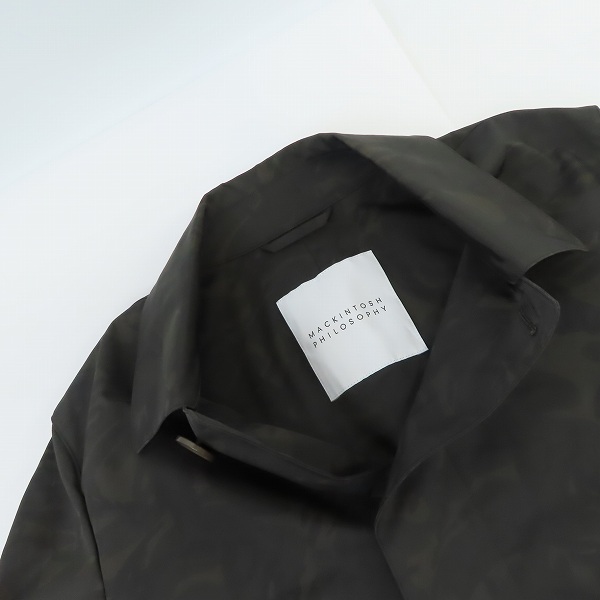 実際に弊社で買取させて頂いたMACKINTOSH PHILOSOPHY/ マッキントッシュフィロソフィー カモフラ柄 ステンカラーコート H1C20-110-78/36の画像 5枚目