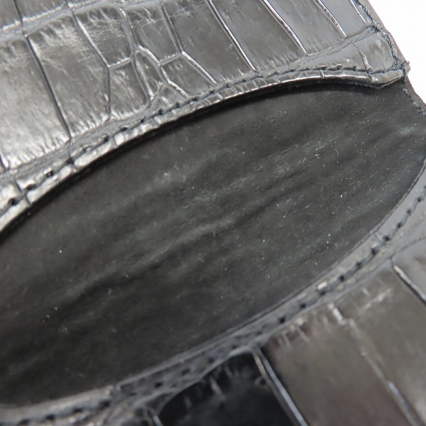 実際に弊社で買取させて頂いたDEAL DESIGN/ディールデザイン 型押クロコ カードケースの画像 8枚目