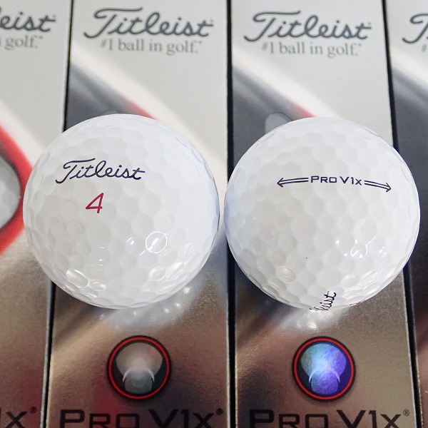 実際に弊社で買取させて頂いた【未使用】Titleist/タイトリスト PRO V1x 2021年モデル ゴルフボール 3ダース の画像 1枚目