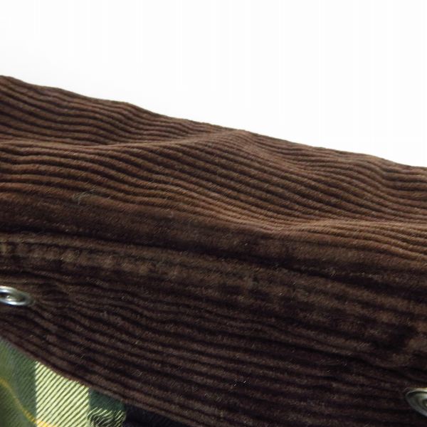 実際に弊社で買取させて頂いたBARBOUR/バブアー オイルドジャケットコート コーデュロイ襟 1502121/34の画像 5枚目