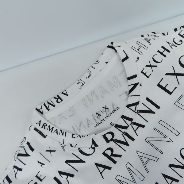 実際に弊社で買取させて頂いたARMANI EXCHANGE/アルマーニエクスチェンジ 総ロゴ 半袖Tシャツ/S 2点セットの画像 6枚目
