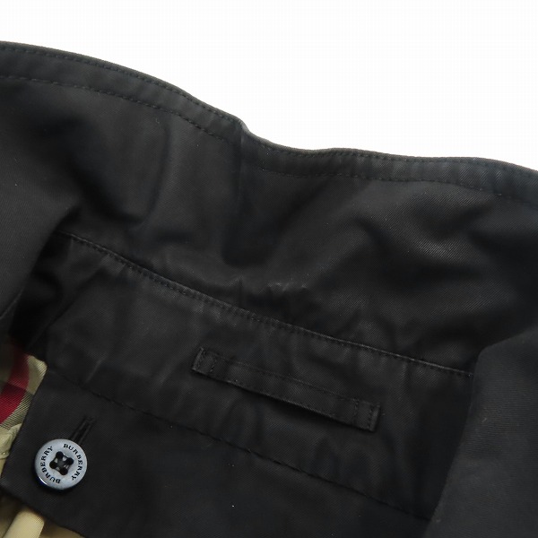 実際に弊社で買取させて頂いたBURBERRY LONDON/バーバリーロンドン ライナー付き トレンチコート ブラック ネーム入り/LLの画像 4枚目