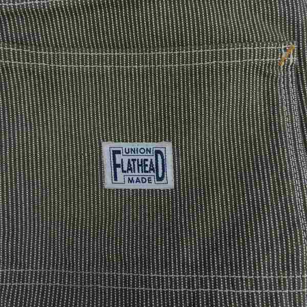 実際に弊社で買取させて頂いたTHE FLAT HEAD/フラットヘッド ピンヒッコリーペインターパンツ PN-04W 34の画像 2枚目