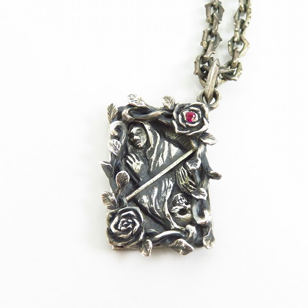 実際に弊社で買取させて頂いたDEAL DESIGN/ディールデザイン デッドマリア ペンダントトップ w/チェーン ネックレスの画像 1枚目