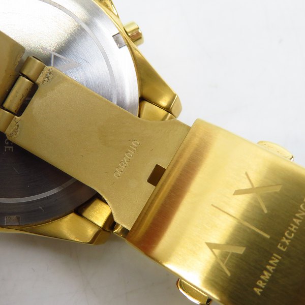 実際に弊社で買取させて頂いたARMANI EXCHANGE/アルマーニエクスチェンジ DREXLER ドレクスラー クオーツ AX2611 【動作未確認】の画像 4枚目