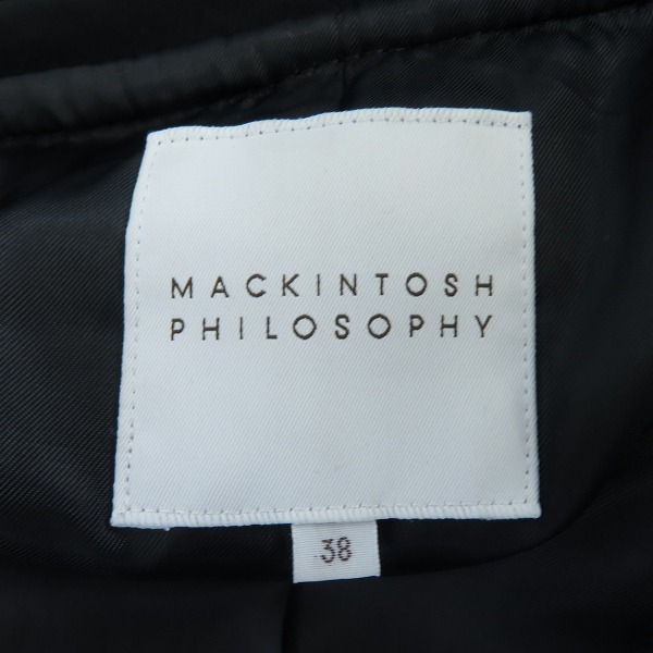 実際に弊社で買取させて頂いたMACKINTOSH PHILOSOPHY/マッキントッシュフィロソフィー 切替ウールスリーブ ダウンコート 38の画像 3枚目