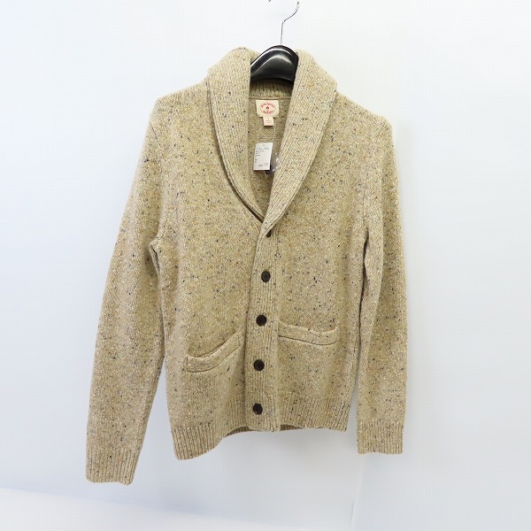 実際に弊社で買取させて頂いた【未使用】BROOKS BROTHERS/ブルックスブラザーズ  ウール/ナイロンブレンド ドネガル ショールカラーカーディガン/S