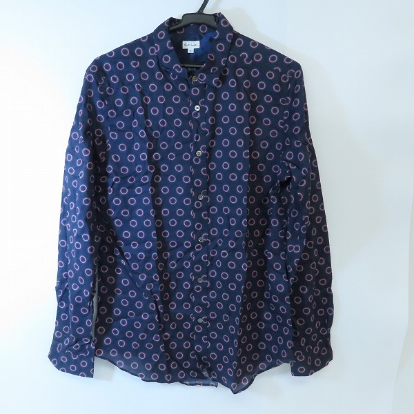 実際に弊社で買取させて頂いたPaul Smith/ポールスミス ドット柄 長袖シャツ ネイビー/L