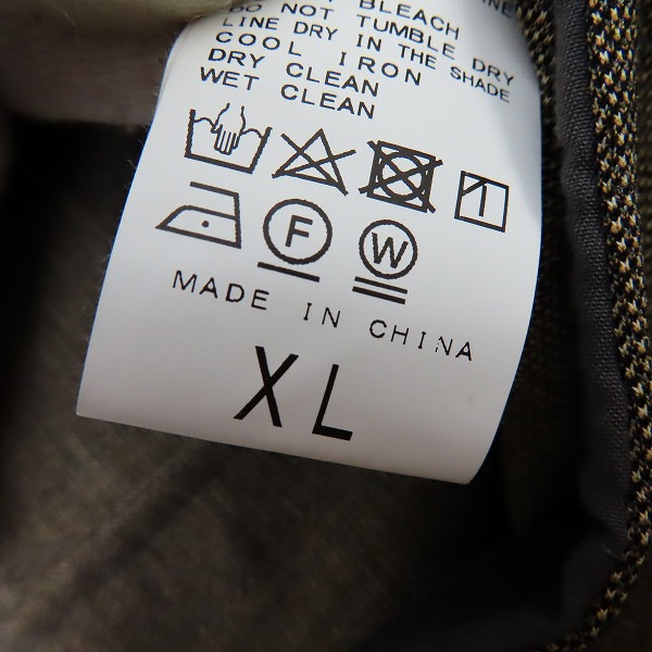 実際に弊社で買取させて頂いた417 by EDIFICE/フォーワンセブン エディフィス チェック柄 セットアップスーツ/ジャケット/イージーパンツ XLの画像 4枚目