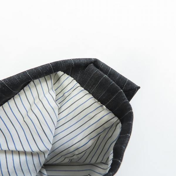 実際に弊社で買取させて頂いたBURBERRY LONDON/バーバリーロンドン シングル スーツ 2B ウール グレー系 ストライプ 2P BB5の画像 6枚目