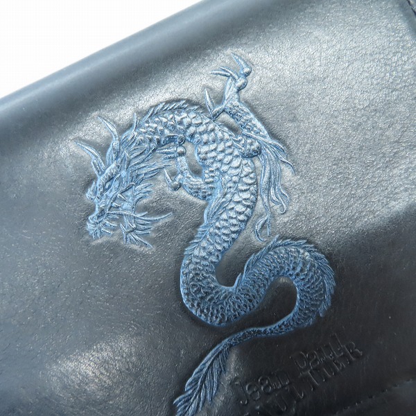 実際に弊社で買取させて頂いたJean Paul GAULTIER/ジャンポールゴルチェ ドラゴン レザー 3つ折り財布の画像 6枚目