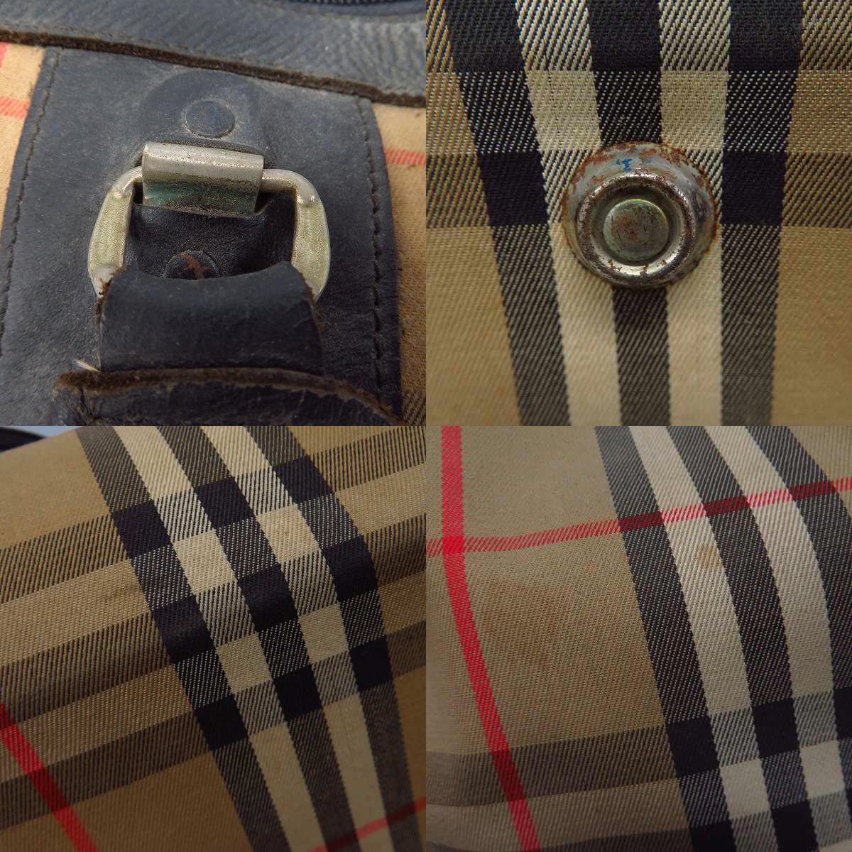 実際に弊社で買取させて頂いたBurberrys/バーバリーズ ノバチェック ボストンバッグの画像 6枚目
