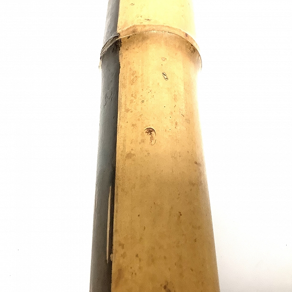実際に弊社で買取させて頂いた 尺八 在銘 詳細不明 三つ印 琴古流 漆巻き 全長58.5cm 和楽器 の画像 7枚目