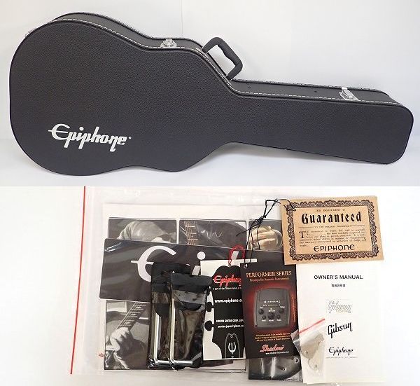 実際に弊社で買取させて頂いた★Epiphone/エピフォン AJ-210CE VS エレアコ/アコースティックギター ハードケース付の画像 9枚目