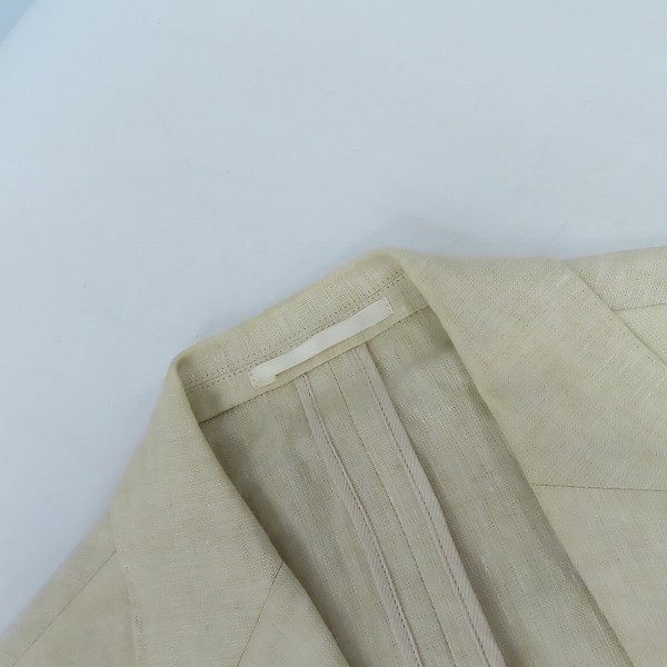 実際に弊社で買取させて頂いたEDIFICE/エディフィス リネン テーラードジャケット/ベスト/46 2点セットの画像 6枚目