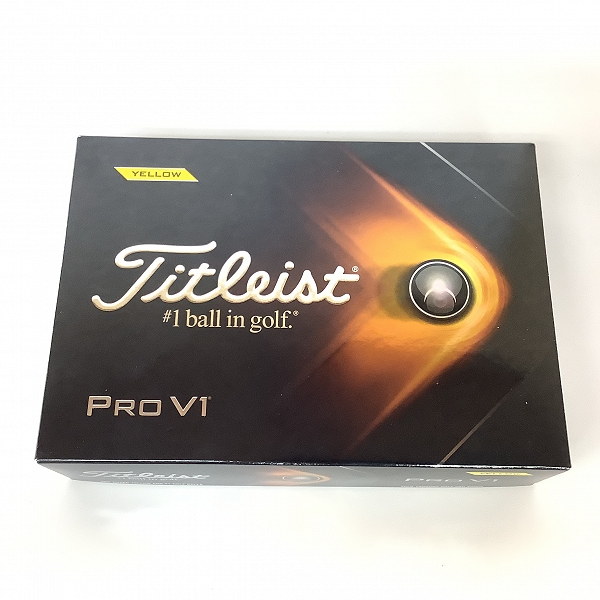 実際に弊社で買取させて頂いた【未使用】Titleist/タイトリスト PRO V1 2021年モデル ゴルフボール 1ダース イエローの画像 2枚目