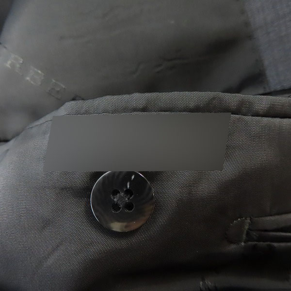 実際に弊社で買取させて頂いたBURBERRY LONDON/バーバリーロンドン テーラードジャケット ダークグレー BB7の画像 5枚目