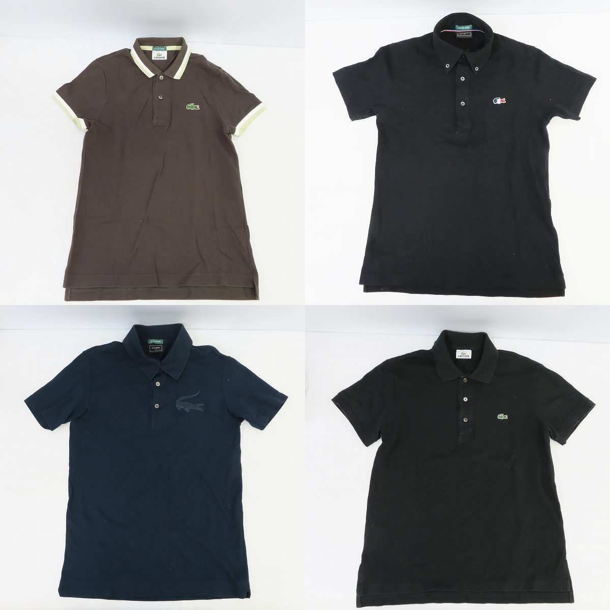 実際に弊社で買取させて頂いたLACOSTE/ラコステ ワンポイント ロゴ 半袖ポロシャツ 7点セットの画像 1枚目