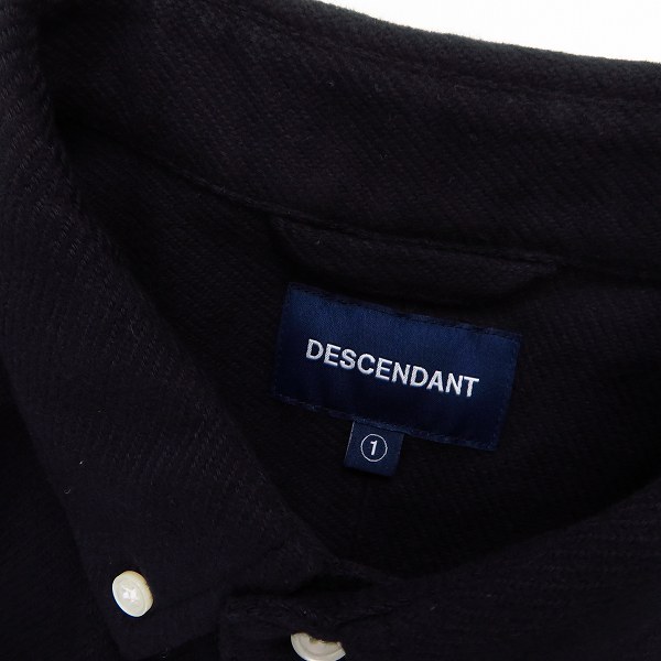 実際に弊社で買取させて頂いたDESCENDANT/ディセンダント BDシャツ ブラック/1の画像 2枚目